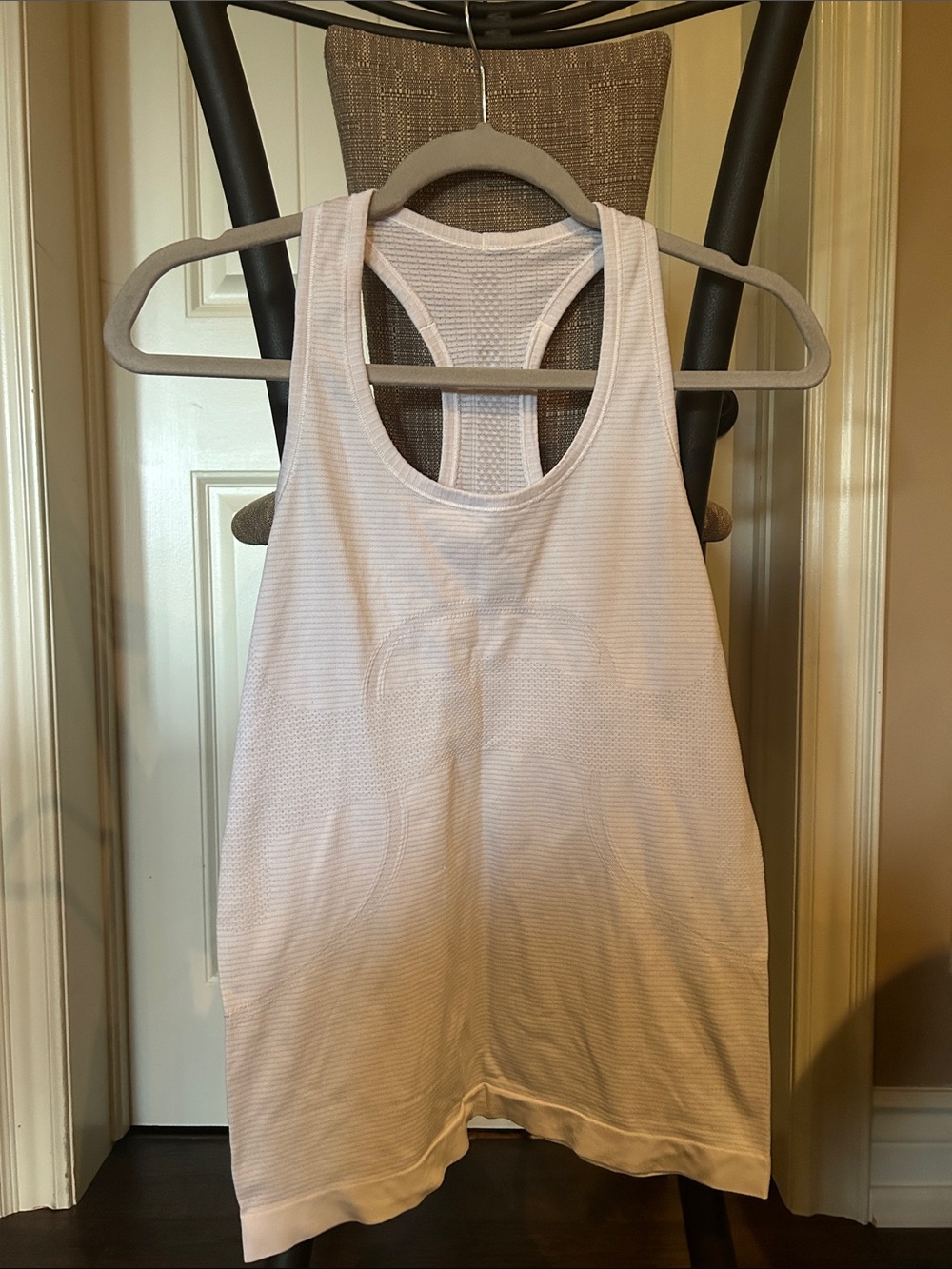 Women's White Racerback Tank Top - Breathable Activewear